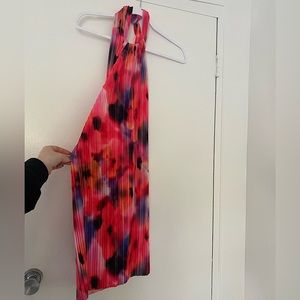 Halter neck abstract dress! (Never worn)